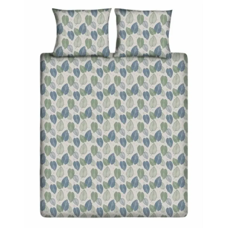 Ten Cate Katoenen Dekbedovertrek - 140x200/220 cm - Graphic Leaves