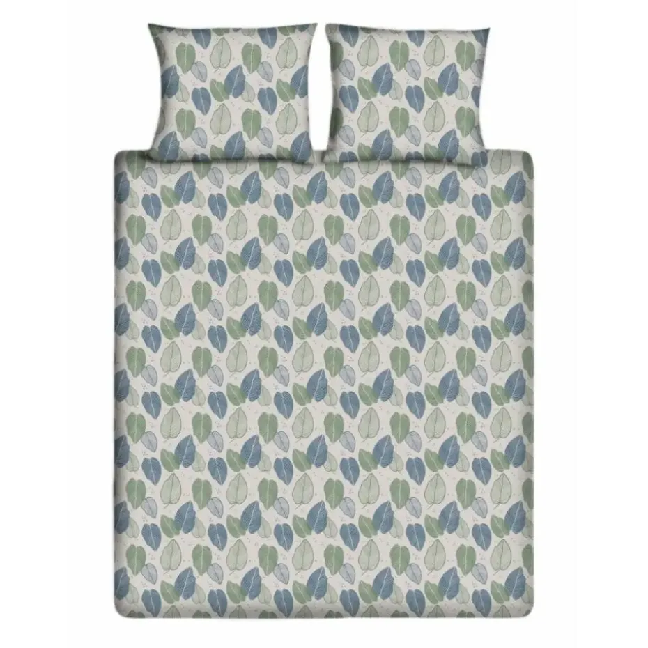 Ten Cate Katoenen Dekbedovertrek - 140x200/220 cm - Graphic Leaves