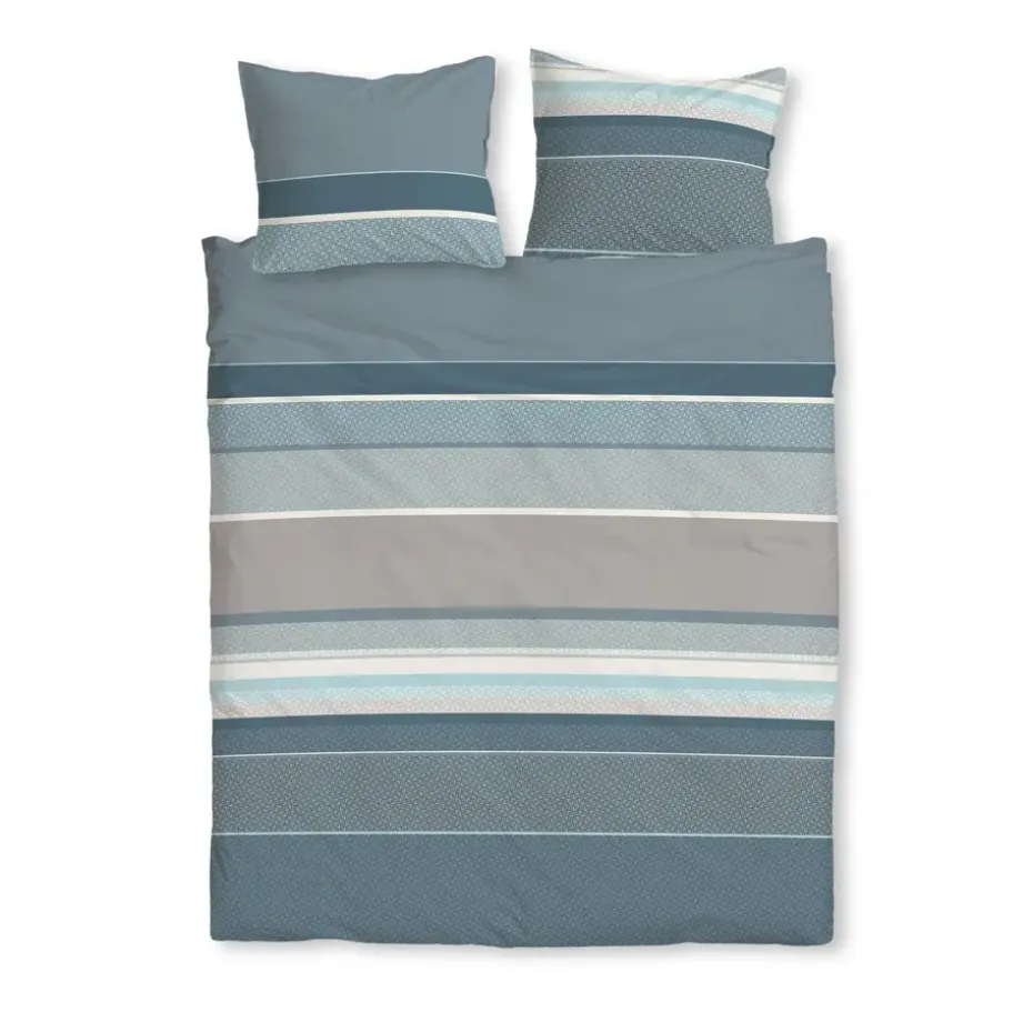 Ten Cate Katoenen Dekbedovertrek - 200x200/220 - Lara Petrol