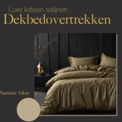 Ten Cate Premium Katoensatijnen Dekbedovertrek 200x200/220 - Glow