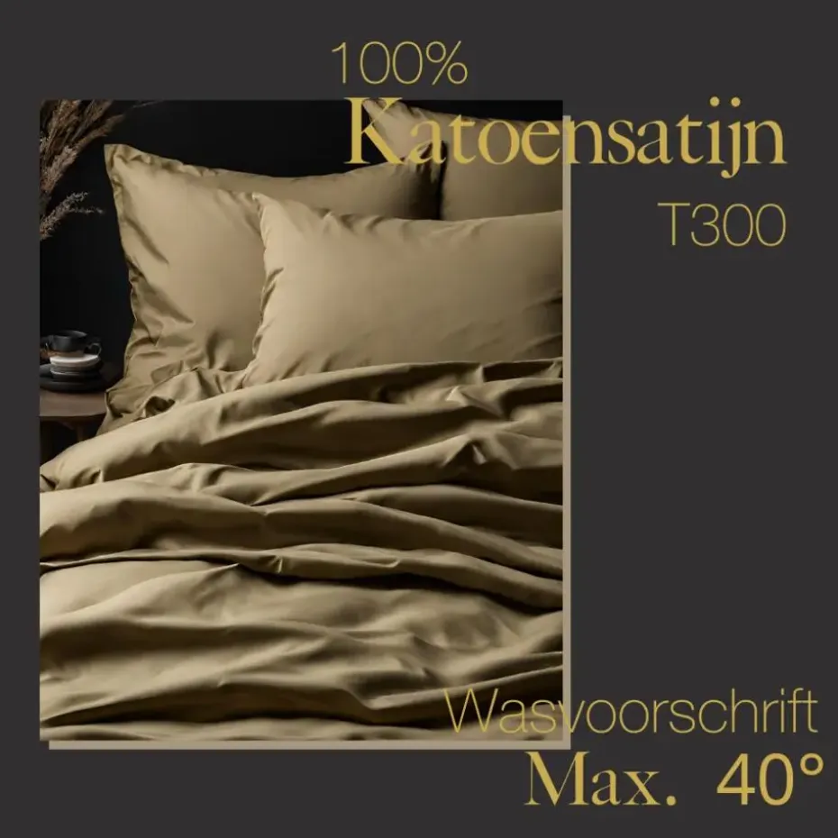 Ten Cate Premium Katoensatijnen Dekbedovertrek 200x200/220 - Glow