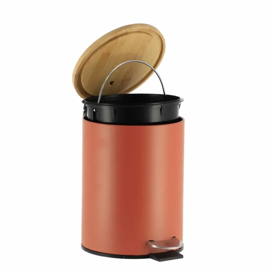 Tendance Badkamer prullenbak Bamboo vibe - soft close - 3 ltr