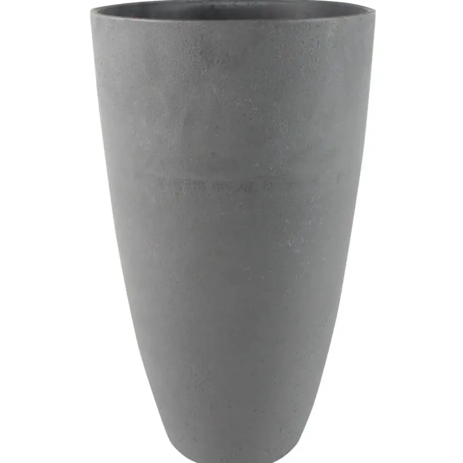 Ter Steege Bloempot - gerecycled kunststof - grijs - 50 x 29 cm