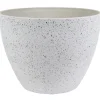 Ter Steege Plantenpot - wit - kunststof - 22 x 17 cm