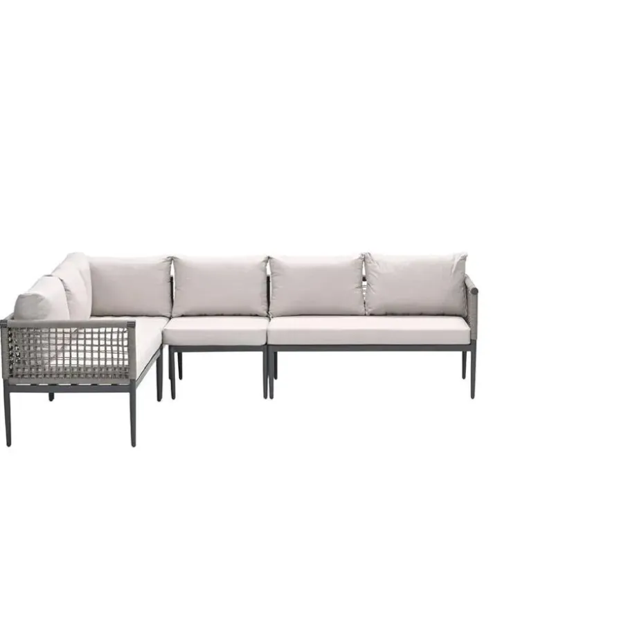 Teramon hoekset - 4-dlg. - carbon black - taupe - desert sand