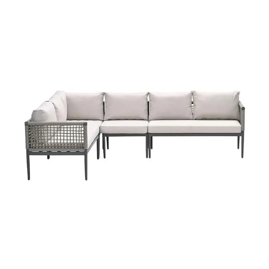 Teramon hoekset - 4-dlg. - carbon black - taupe - desert sand