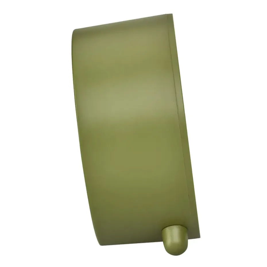 TFA wekker - alarmklok - olijf groen - 11 x 11 cm - kunststof