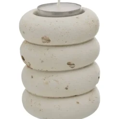 Theelichthouder Nordic - off-white - 8,5xØ7 cm