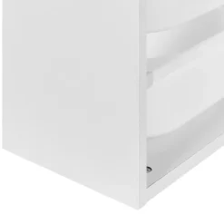 TOBIN - Wandplank met 6 dozen - Wit - Vezelplaat