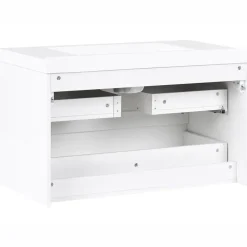 TOTA - Wandgemonteerd meubel met wasbak - Wit - MDF