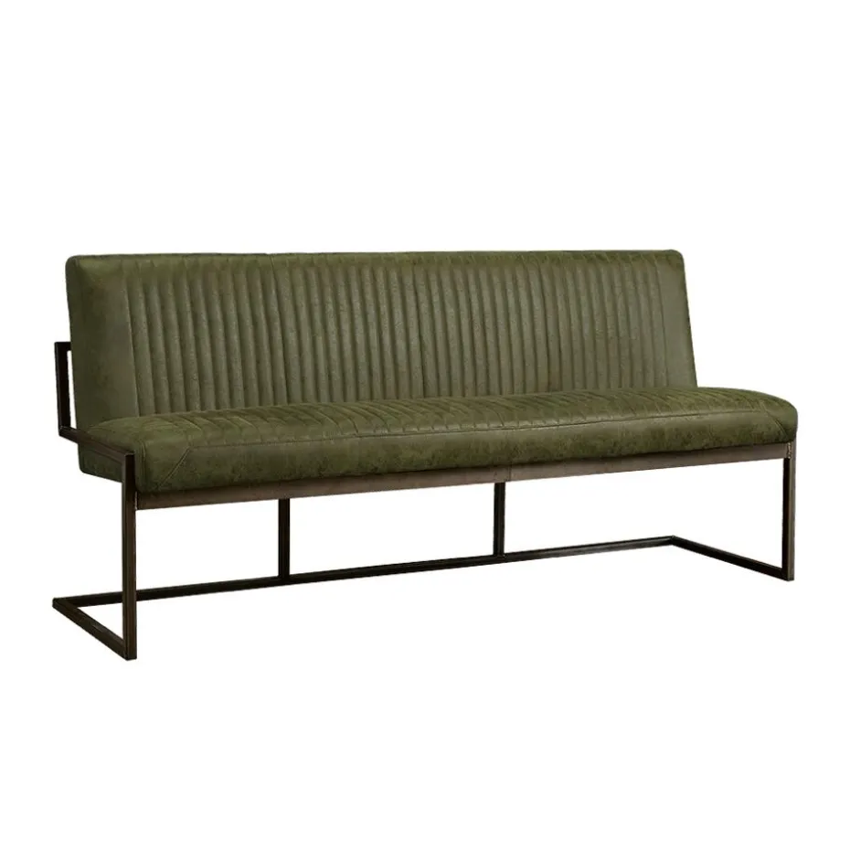 Tower Living Eetkamerbank Ferro Groen 205x65x87cm