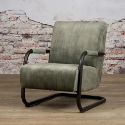 Tower living Riva Fauteuil Groen - 65x83 cm