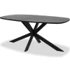 Tower Living Silvi eettafel visgraat zwart 240x100x78