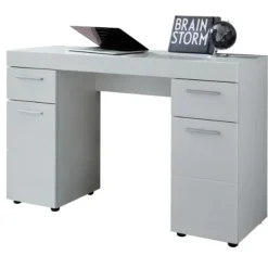 Trendteam Modern Bureau Amanda - 120 x 41 x 76 cm - High Glossy White