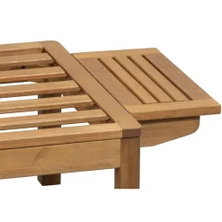 Tuinbank Orleàns Brest - naturel/donkergroen - 61x157x61 cm