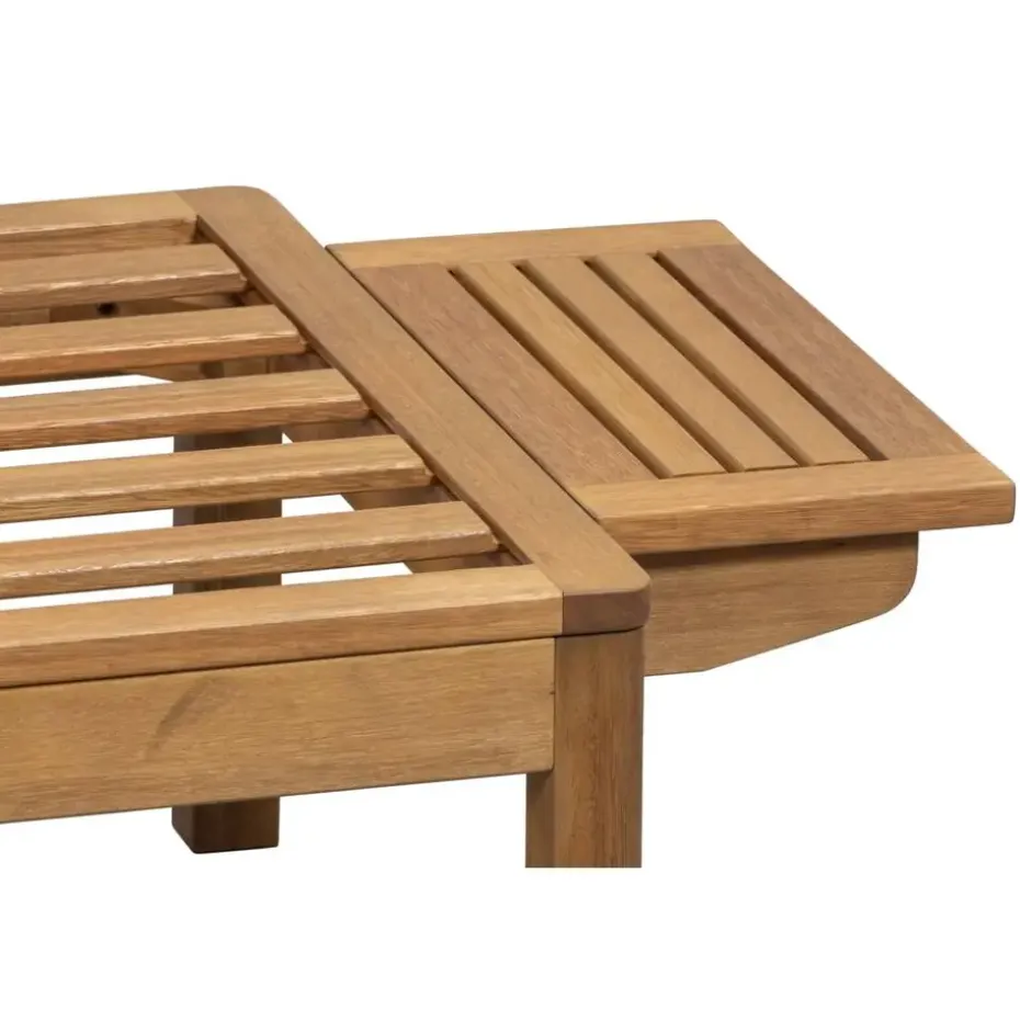 Tuinbank Orleàns Brest - naturel/donkergroen - 61x157x61 cm