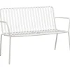 Tuinbank Vence - metaal zand - 81x114x62 cm