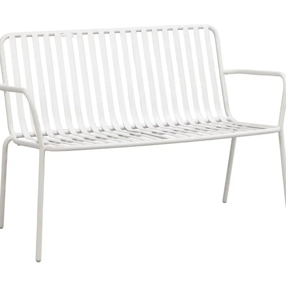 Tuinbank Vence - metaal zand - 81x114x62 cm