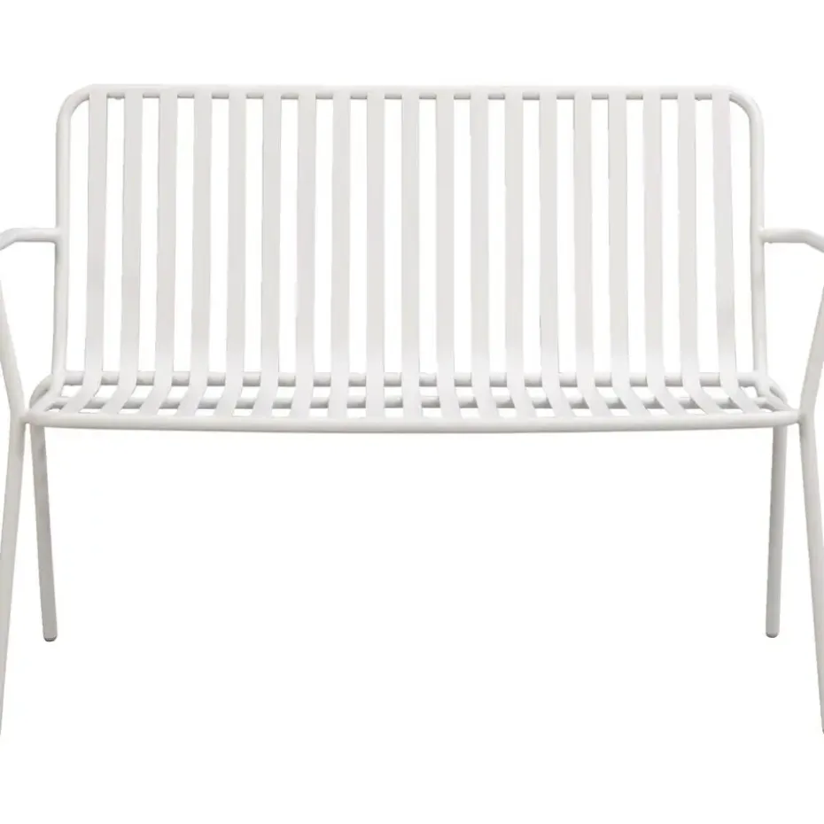 Tuinbank Vence - metaal zand - 81x114x62 cm