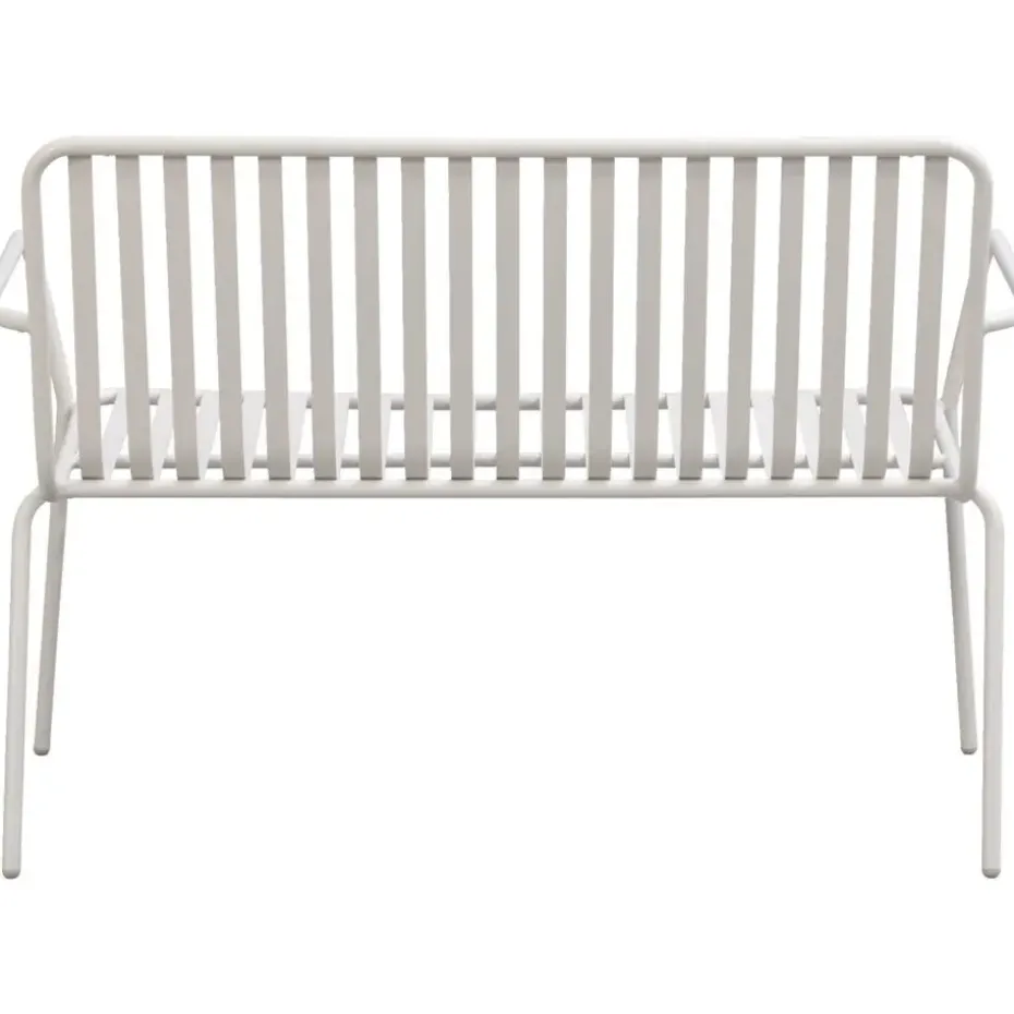 Tuinbank Vence - metaal zand - 81x114x62 cm