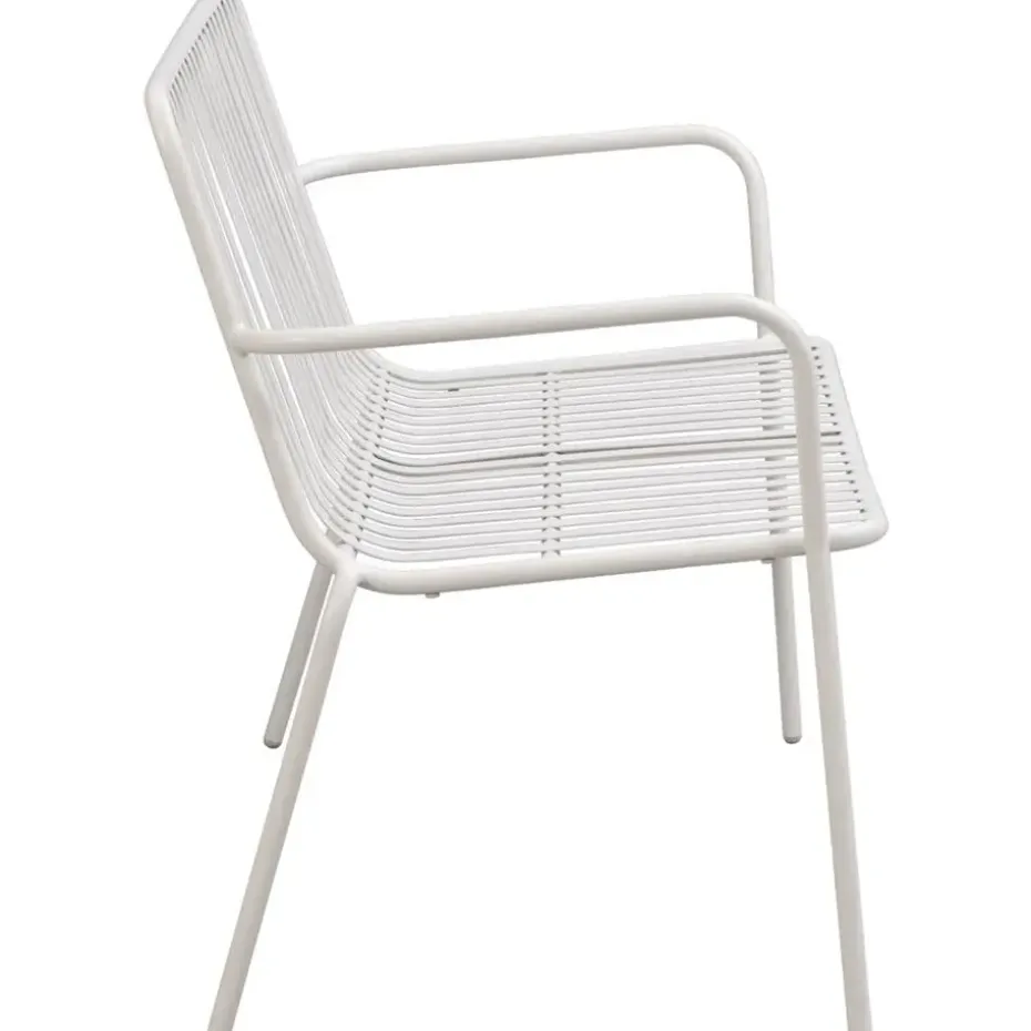 Tuinbank Vence - metaal zand - 81x114x62 cm