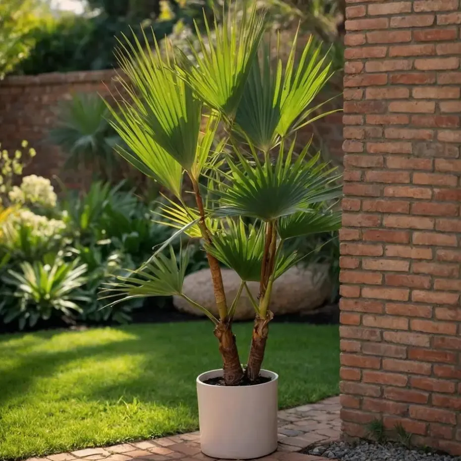 Tuinpalm - Set van 3 - Phoenix Chamaerops Washingtonia - Hoogte 50-70cm - ⌀15cm