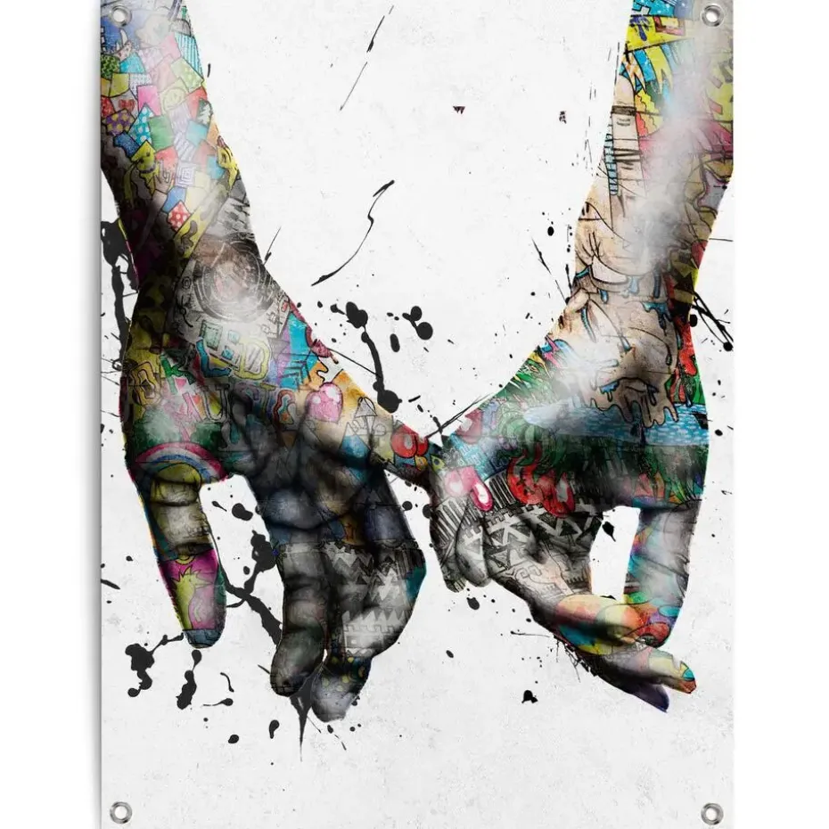 Tuinposter Liefde - 80 x 60cm - Bont