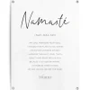 Tuinposter Namasté - 80 x 60cm - Zwart-Wit