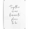 Tuinposter Samen - 80 x 60cm - Zwart-Wit