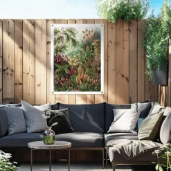 Tuinposter Sea Flora - 80 x 60cm - Groen