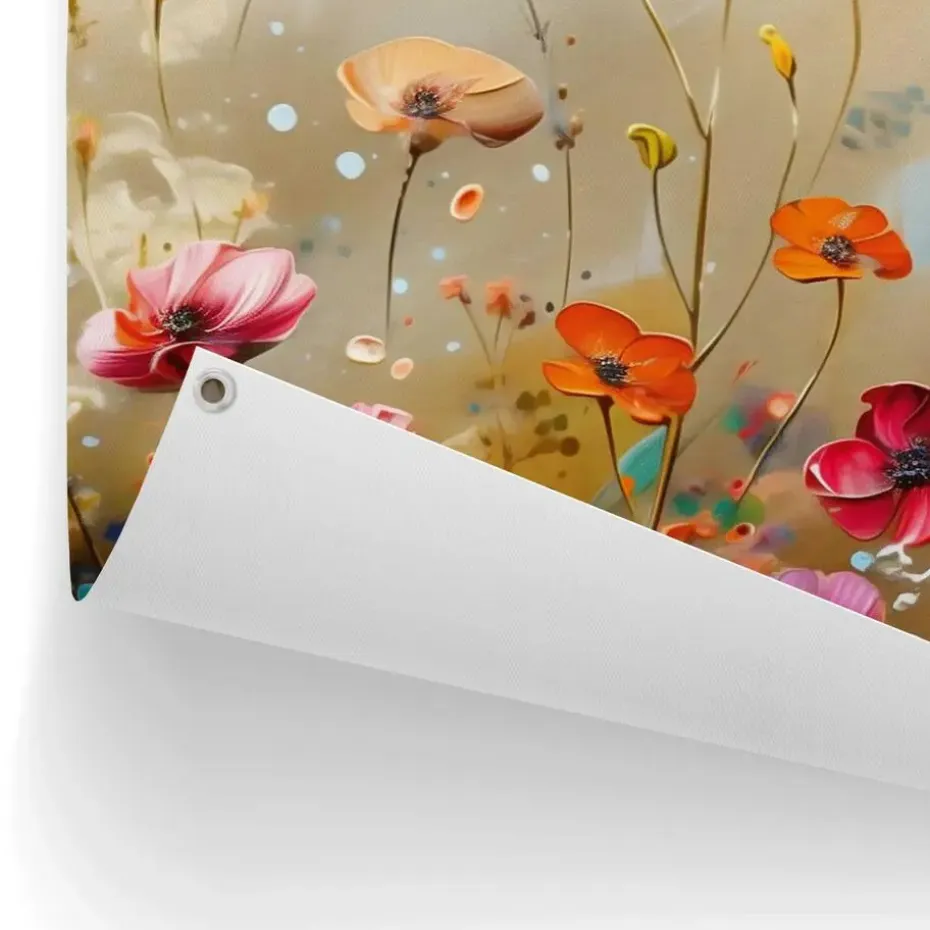 Tuinposter Summer Flowers - 60 x 80cm - Bont