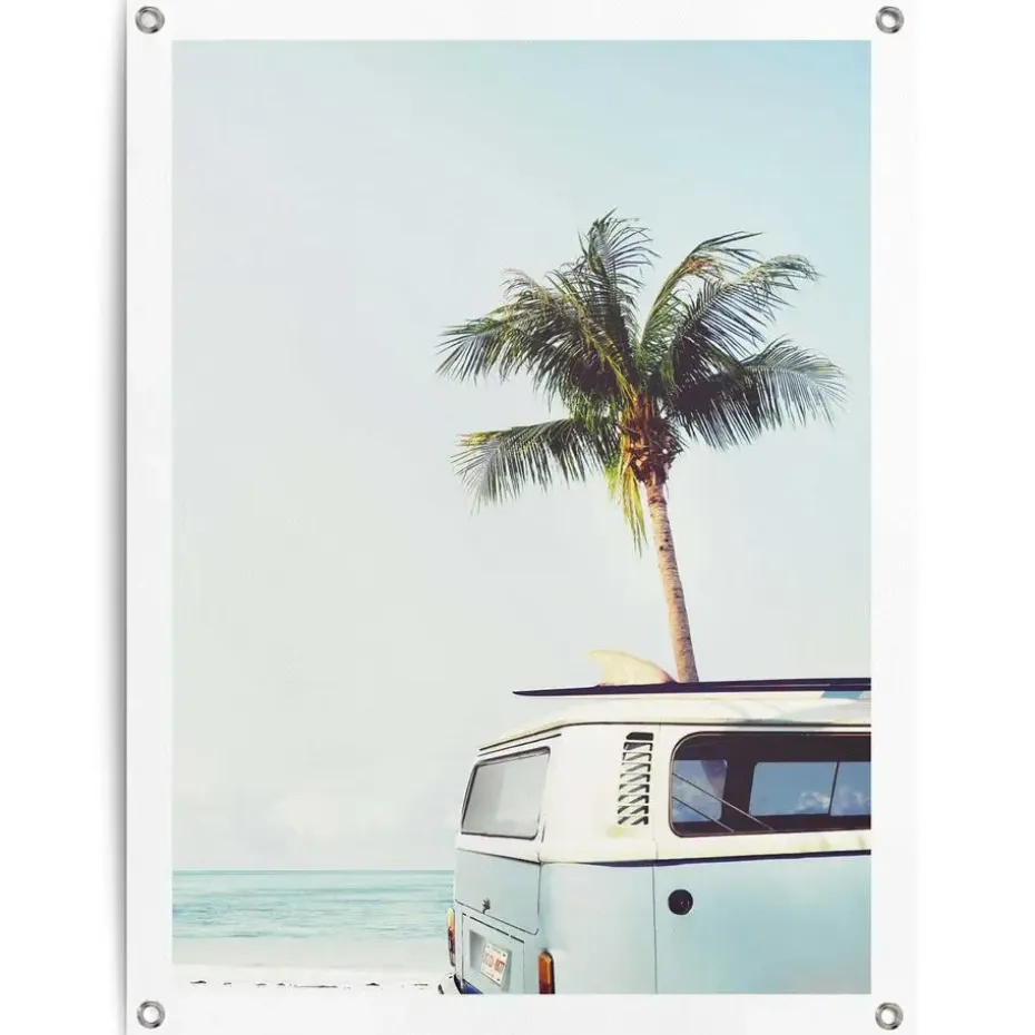 Tuinposter Summer Vibe - 80 x 60cm - Blauw