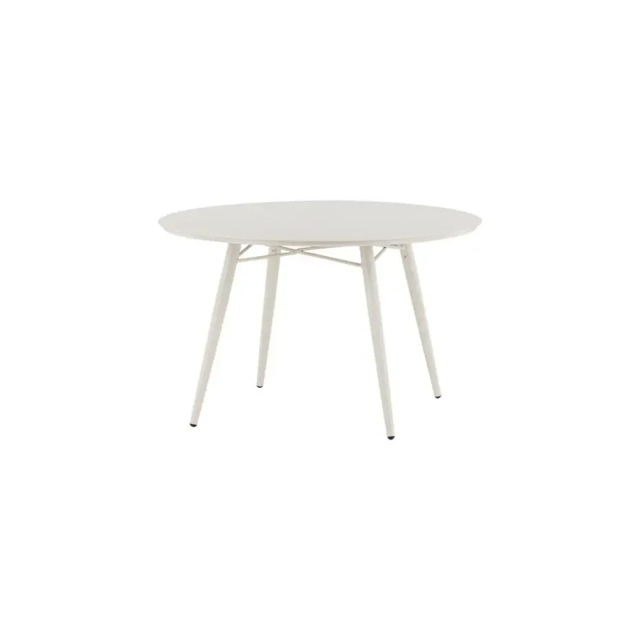Tuintafel Beige Aluminium - 120x120x75cm - Lina