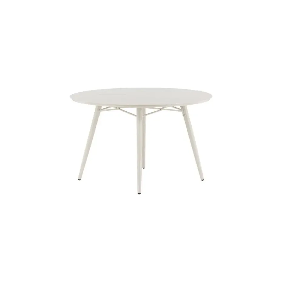 Tuintafel Beige Aluminium - 120x120x75cm - Lina