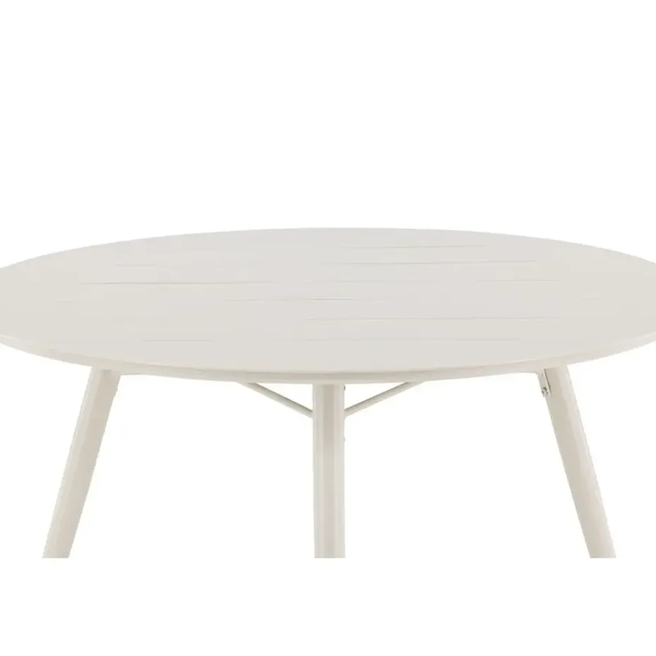 Tuintafel Beige Aluminium - 120x120x75cm - Lina