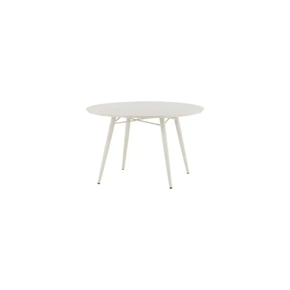 Tuintafel Beige Aluminium - 120x120x75cm - Lina