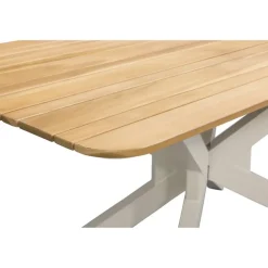 Tuintafel Perpignan - zand/metaal - 75x160x90 cm