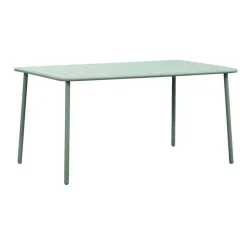 Tuintafel Vence - metaal lichtgroen - 72x150x90 cm