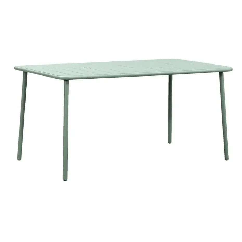 Tuintafel Vence - metaal lichtgroen - 72x150x90 cm