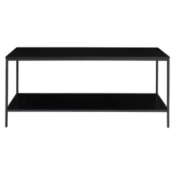 Tv-Meubel Zwart - Metaal & Melamine - Kast Vita