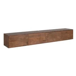 Tv-meubel Zwevend Bruin Hout - 240x35x30cm - Vision