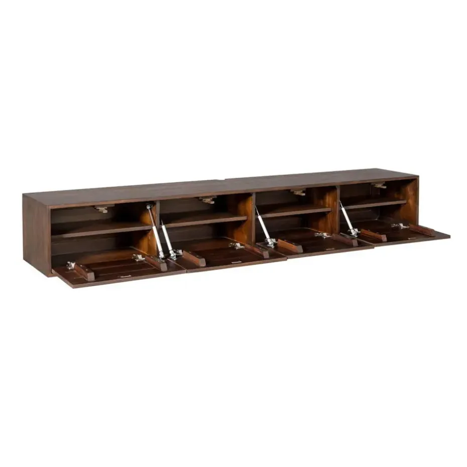 Tv-meubel Zwevend Bruin Hout - 240x35x30cm - Vision