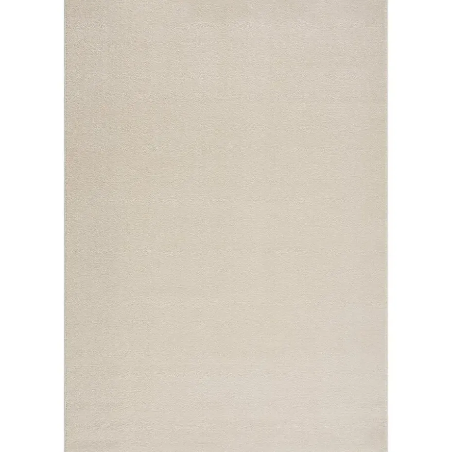 Uni Effen Laagpolig Vloerkleed Modern Creme - 200x290 CM