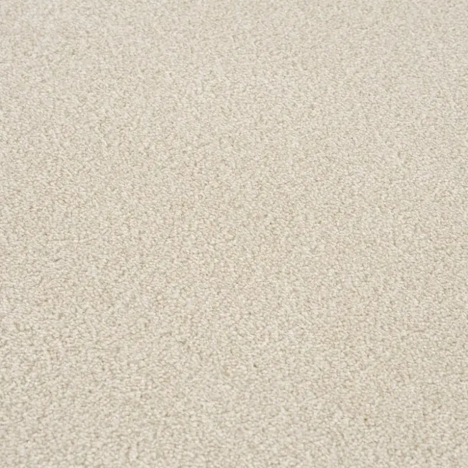 Uni Effen Laagpolig Vloerkleed Modern Creme - 200x290 CM