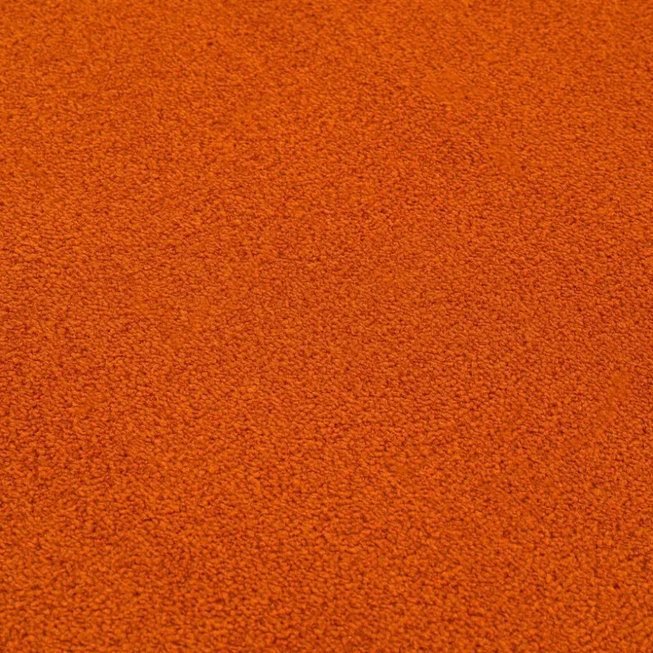 Uni Effen Laagpolig Vloerkleed Modern Oranje - 200x290 CM