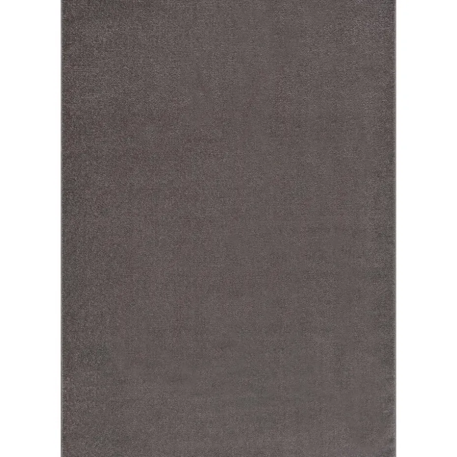 Uni Effen Laagpolig Vloerkleed Modern Grijs - 240x340 CM