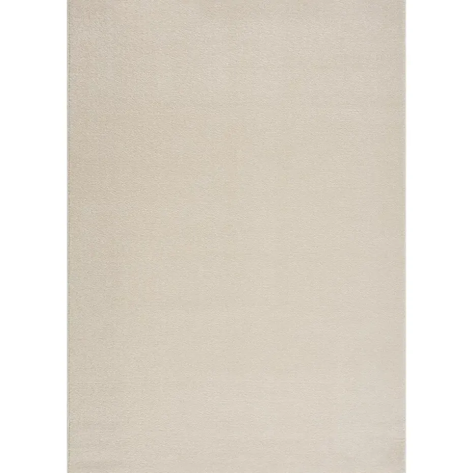 Uni Effen Laagpolig Vloerkleed Modern Creme - 240x340 CM