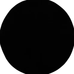 Uni Rond Effen Laagpolig Vloerkleed Modern Zwart - 300 CM ROND