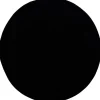 Uni Rond Effen Laagpolig Vloerkleed Modern Zwart - 120 CM ROND