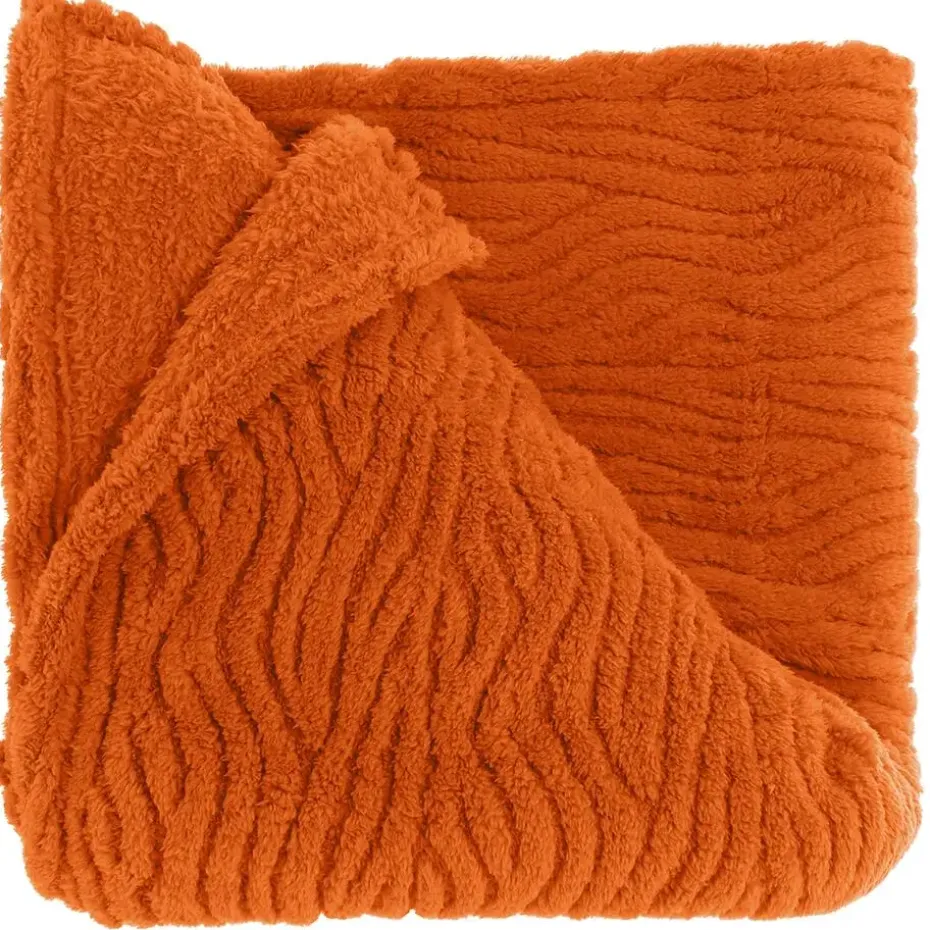 Unique Living - Plaid Clio 150x200cm - Orange Flame